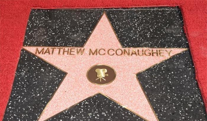 Sulla Walk of fame brilla la stella di Matthew McConaughey