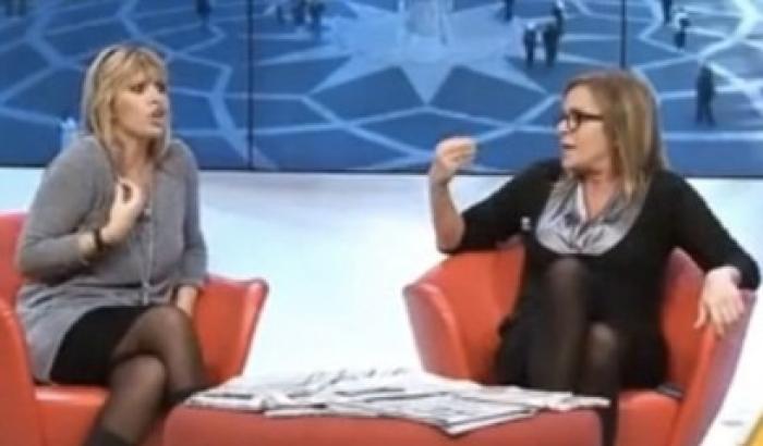 Alessandra Mussolini litiga in diretta tv con la Meli