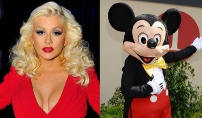 Christina Aguilera a Topolino: sei uno stro***