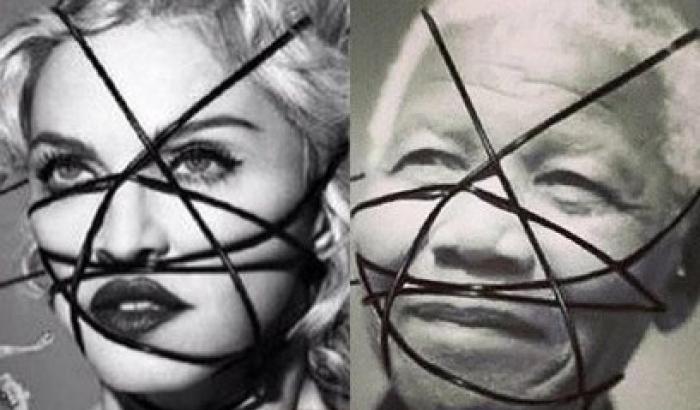 Bufera su Madonna per le foto di Mandela e Luther King