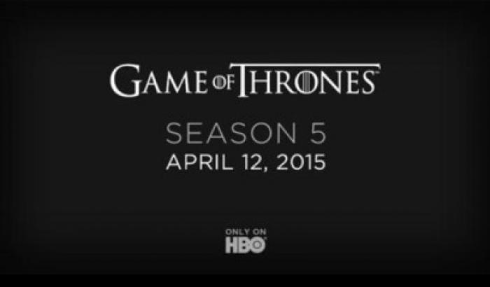 Il trono di spade 5: in onda dal 12 aprile 2015