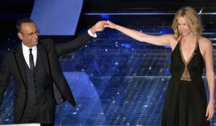 Sanremo, luci su Charlize Theron e Conchita