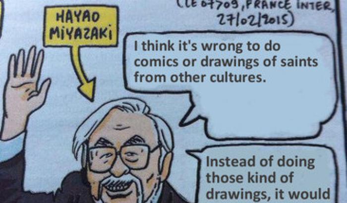Charlie Hebdo risponde alle critiche di Hayao Miyazaki