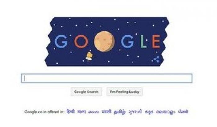 Il doodle di Google dedicato a New Horizons