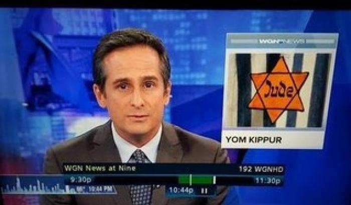 Usa, gaffe di una tv: sulla festa ebraica spunta l'immagine nazista Usa, gaffe di una tv: sulla festa ebraica spunta l'immagine nazista