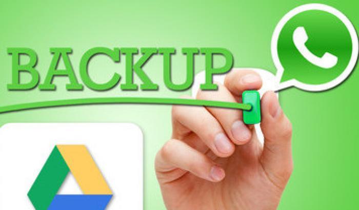 Whatsapp e Google Drive insieme per il backup dei dati