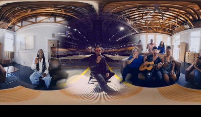 Apple con gli U2 sperimenta un video a 360 gradi