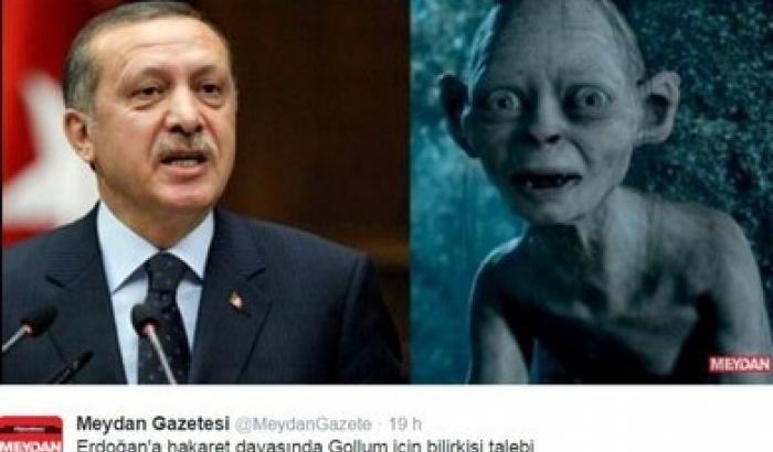 Erdogan assomiglia a Gollum: medico turco rischia il carcere