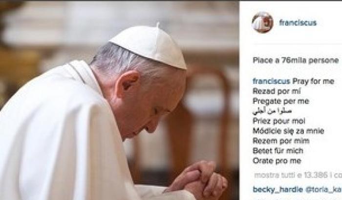 Il Papa su Instagram: già migliaia di seguaci