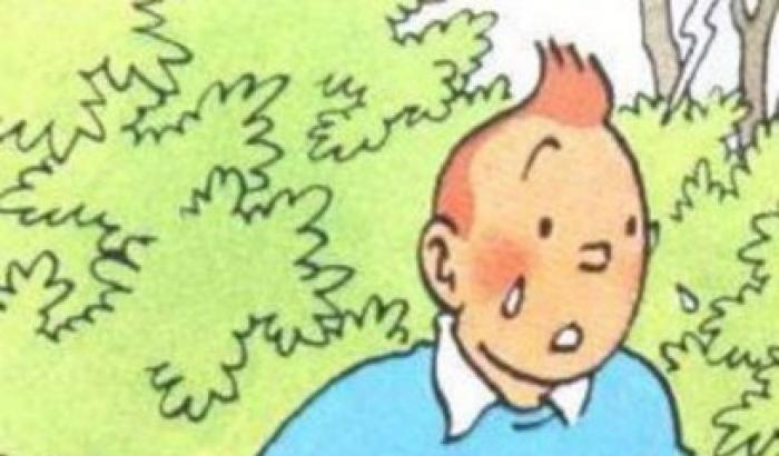 Tintin piange per le vittime di Bruxelles