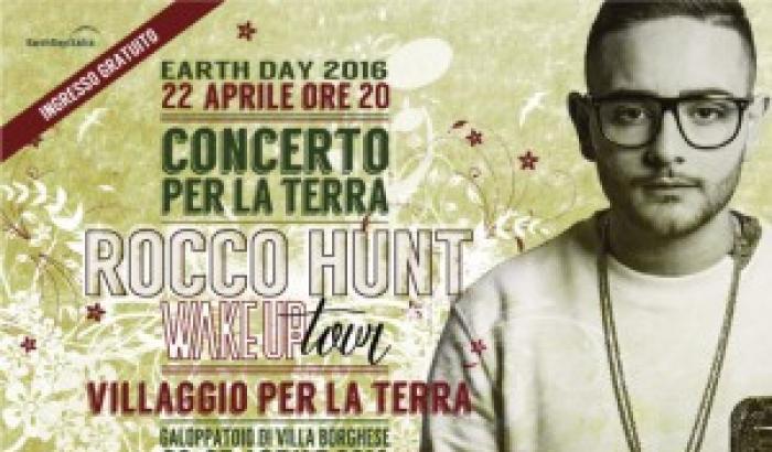 Earth Day, Rocco Hunt al concerto per la Terra