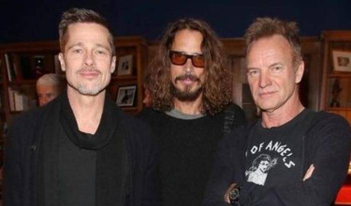 Brad Pitt, Sting e Chris Cornell insieme sul palco per beneficenza