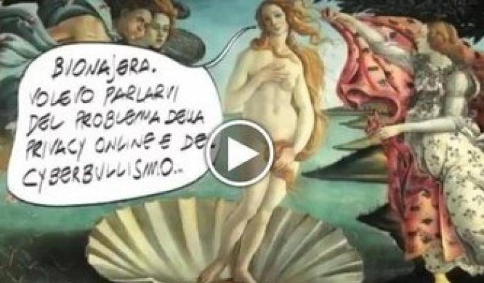 Gazebo fa satira: Leotta come la Venere di Botticelli