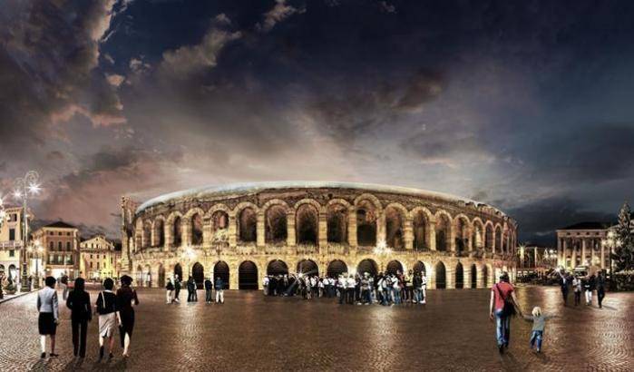 Baglioni all'Arena di Verona, come un gladiatore del 30 d.C.