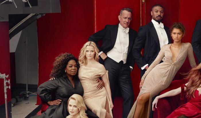 Gambe e braccia in più per Oprah Winfrey e Reese Witherspoon, è un 'Vanity Fail'
