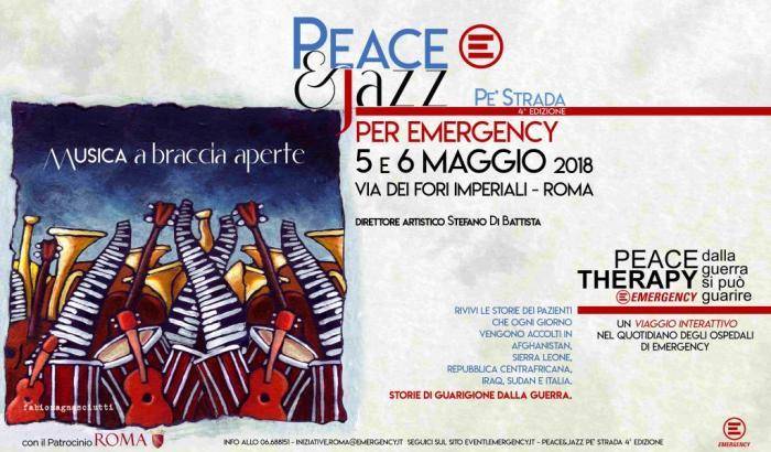 Torna 'Peace & Jazz pe' Strada': a maggio la maratona di Emergency