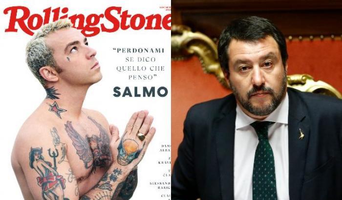 Salmo: "Non voglio fan che stanno con Salvini". E il ministro permaloso risponde offeso