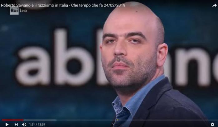 Saviano a Rai1: "Razzismo non solo verso gli immigrati". E cita il Vangelo di Matteo IL VIDEO