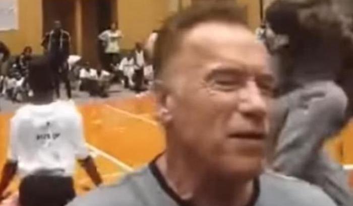 Schwarzenegger aggredito con un calcio alla schiena in Sud Africa