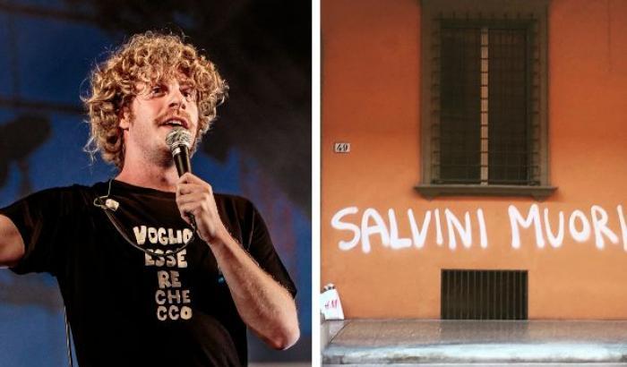 Lodo Guenzi: "la scritta 'Salvini Muori' mi fa schifo, questa m**da lasciamola ai fascisti"