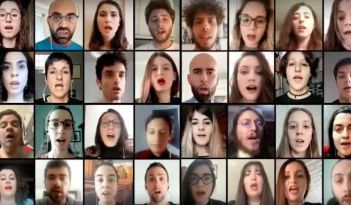 'Halleluja', il canto del coro virtuale di Roma: 