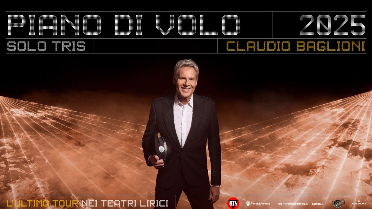 Claudio Baglioni da record: via al terzo e ultimo tour nei teatri lirici