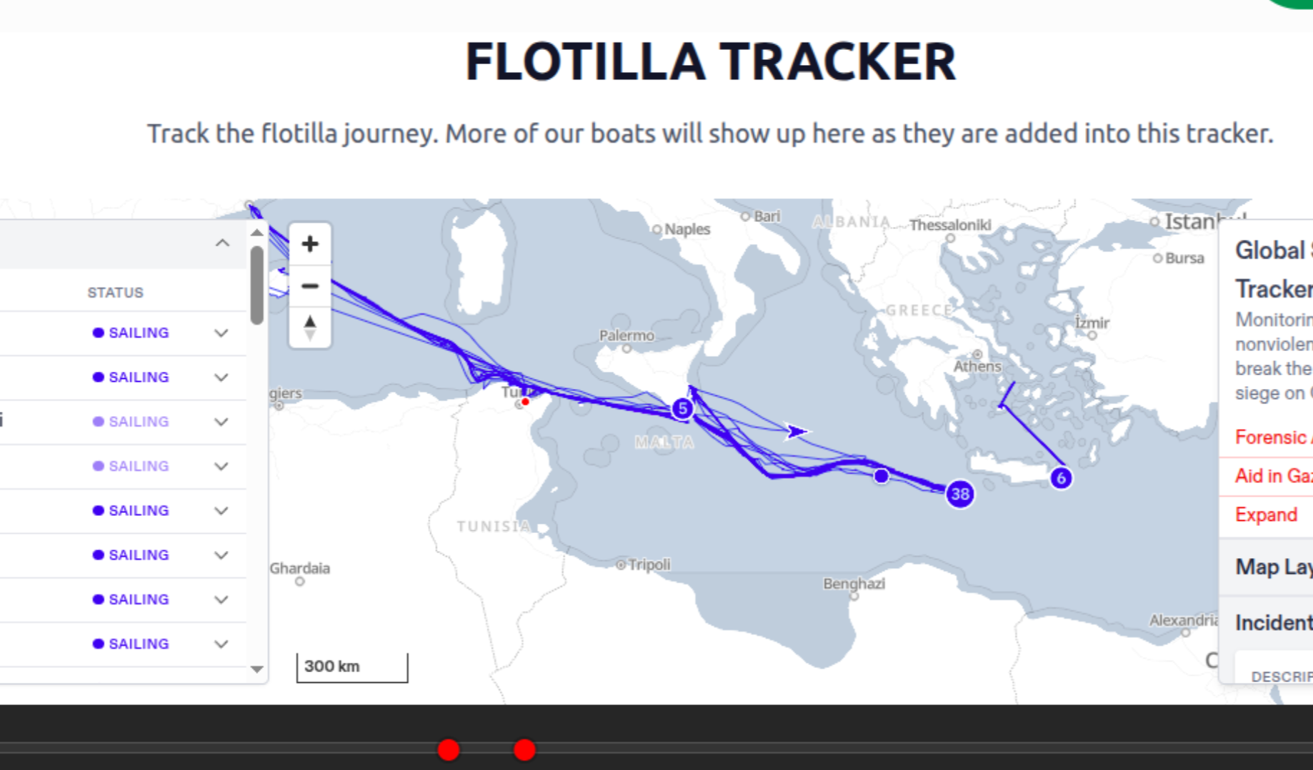 La Flotilla sta per riunirsi mentre Israele si prepara a fermarla