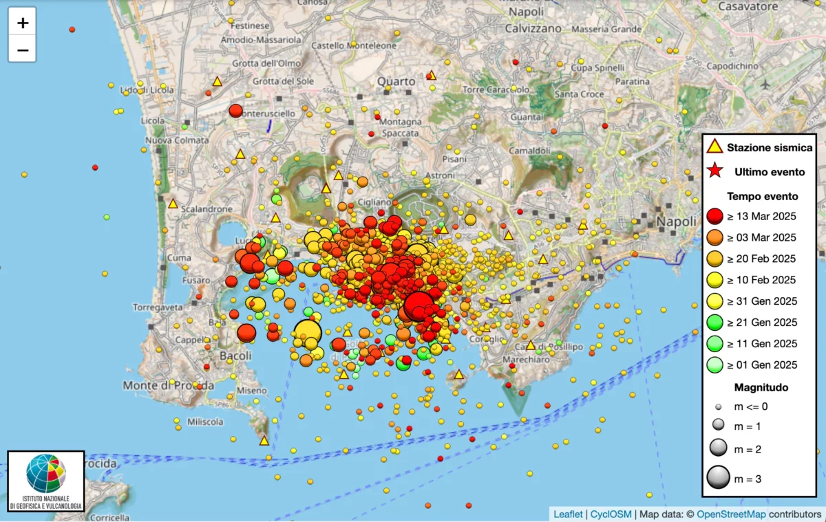 L'AI ha scoperto dettagli sul sistema di faglie nei Campi Flegrei