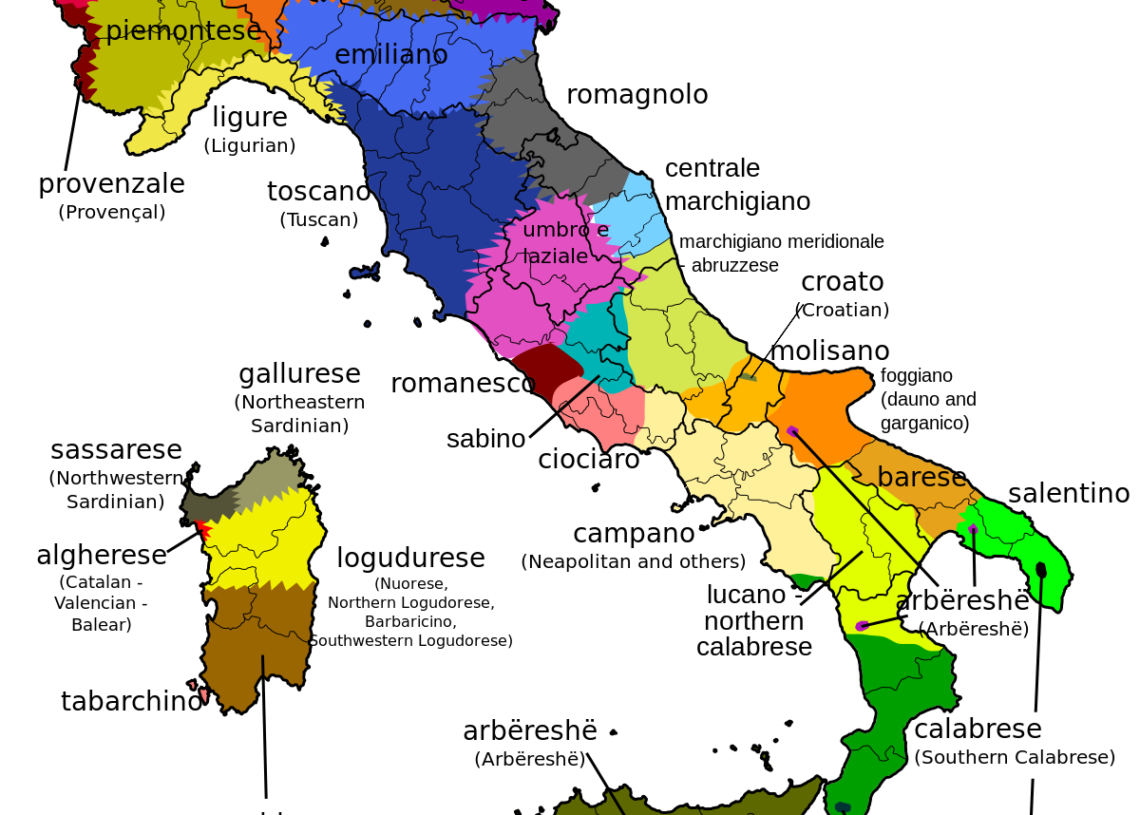 Il rapporto degli italiani con i dialetti e la grande influenza di letteratura e spettacolo