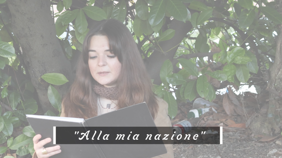 La poesia "Alla mia nazione"