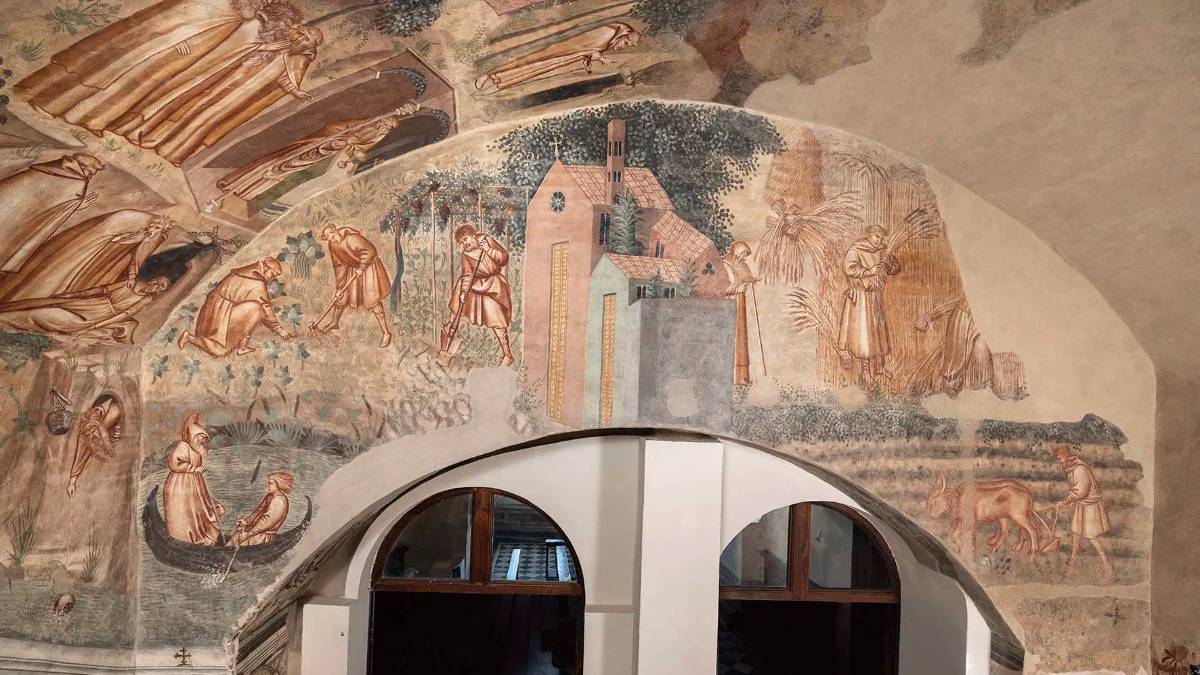 A Siena, al Santa Maria della Scala, la Tebaide di Lippo Vanni 